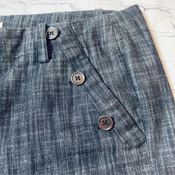 Sandro Womens Size 14 Classic Black Bermuda Shorts Slash Pockets Stretch - Picture 3 of 9